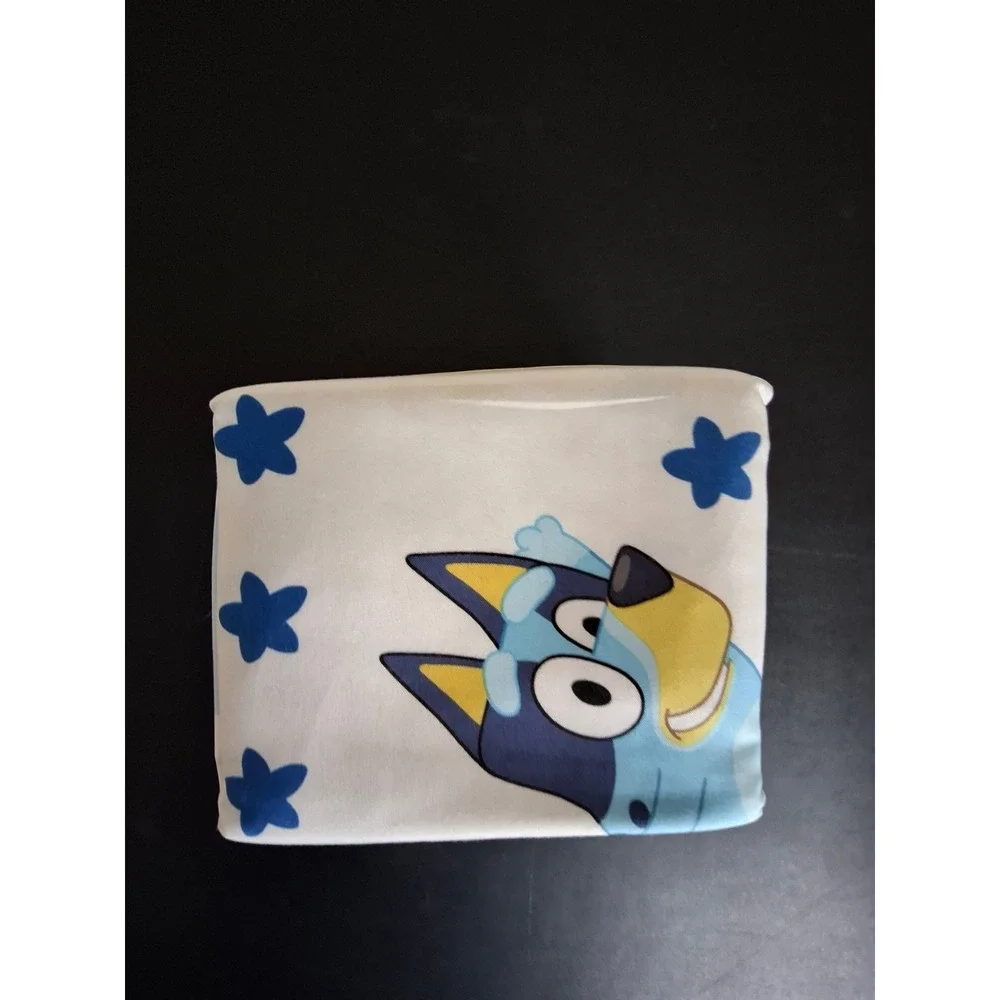 Bluey 4 Piece Full Sheet Set Microfiber Kids Bedding Blue White Bingo Heeler